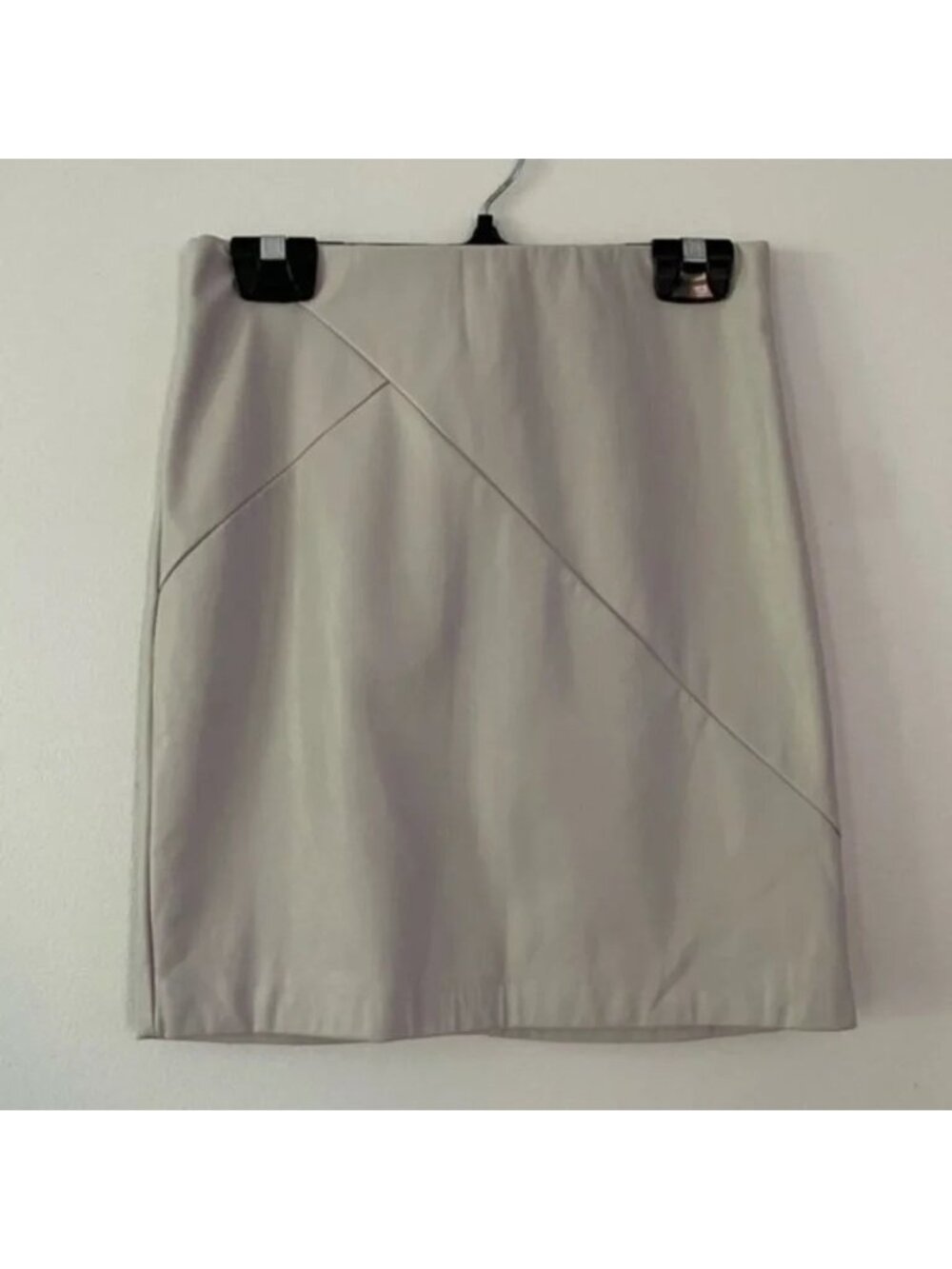 Dynamite Beige Faux Leather Mini Skirt Size XS